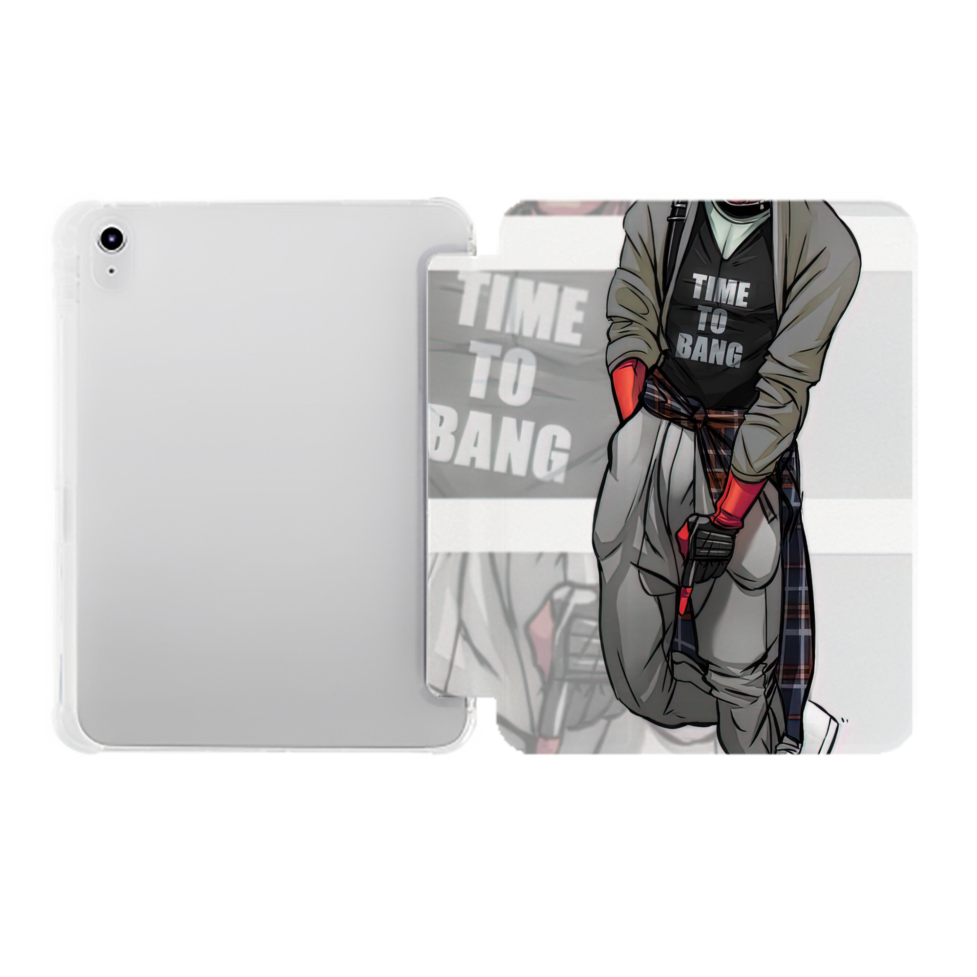 （画像用） Deadpool デッドプール IPad ケース ペン収納付き 三つ折りスタンド PUレザー×シリコン 対応機種9.5/10.5/10.9インチ